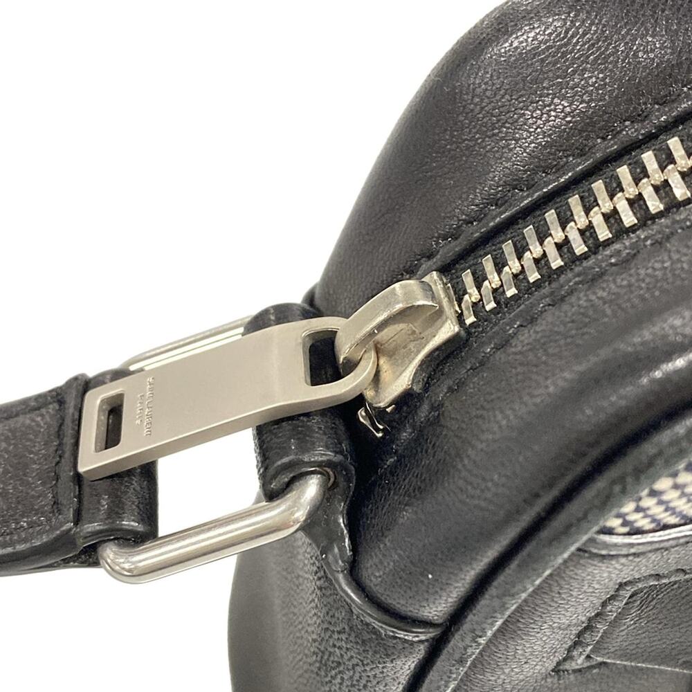Saint Laurent PARIS Camera Bag Camp Small Shoulder Bag 647179 White Black - Picture 12 of 15
